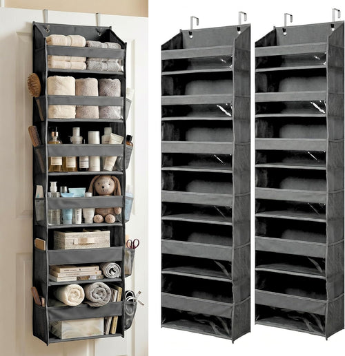 🧺 Heavy-Duty Over-the-Door Organizer | 18-Pocket Hanging Storage Rack for Bedroom, Bathroom & Nursery ✨🏡